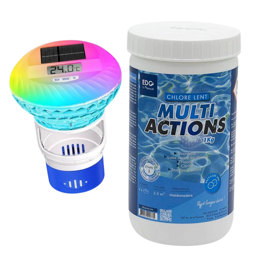 Pack Pastilles de Chlore + Doseur Flottant